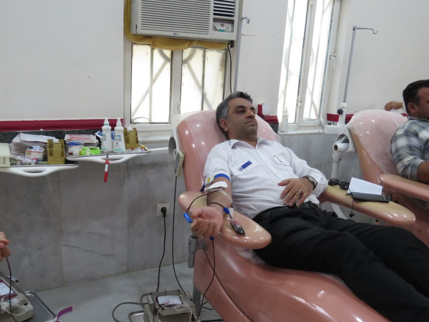 اهدای خون + هفته بسیج + پارس جنوبی 8