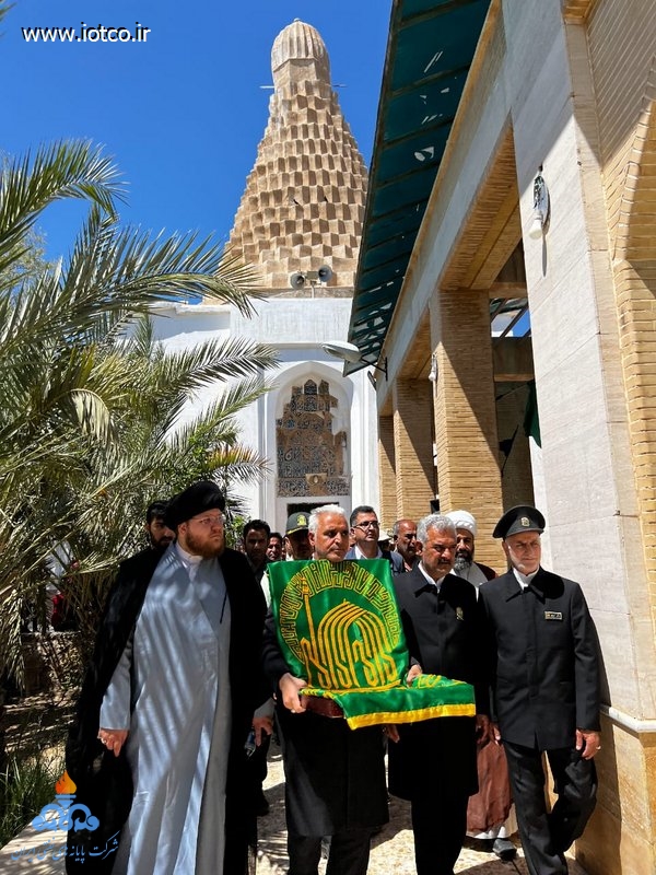 کاروان خدام حرم مطهر رضوی و پرچم متبرک بارگاه ملکوتی امام رضا+ دهه کرامت 14