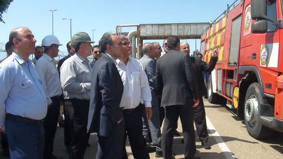 بازدید میدانی +مدیرعامل پایانه های نفتی ایران+پایانه نفتی شمال 8