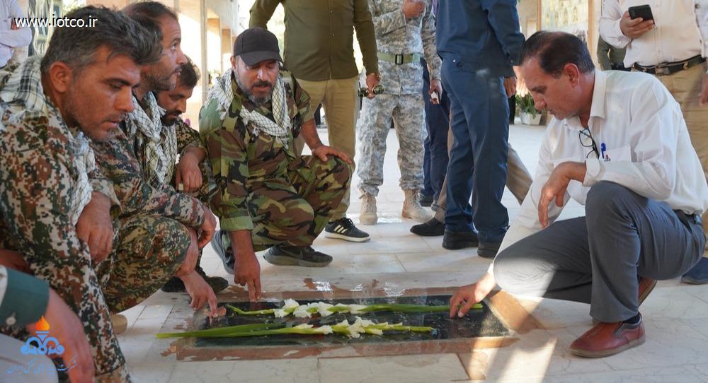 غبارروبی و عطرافشانی + گلزار شهدای+  جزیره خارگ 2