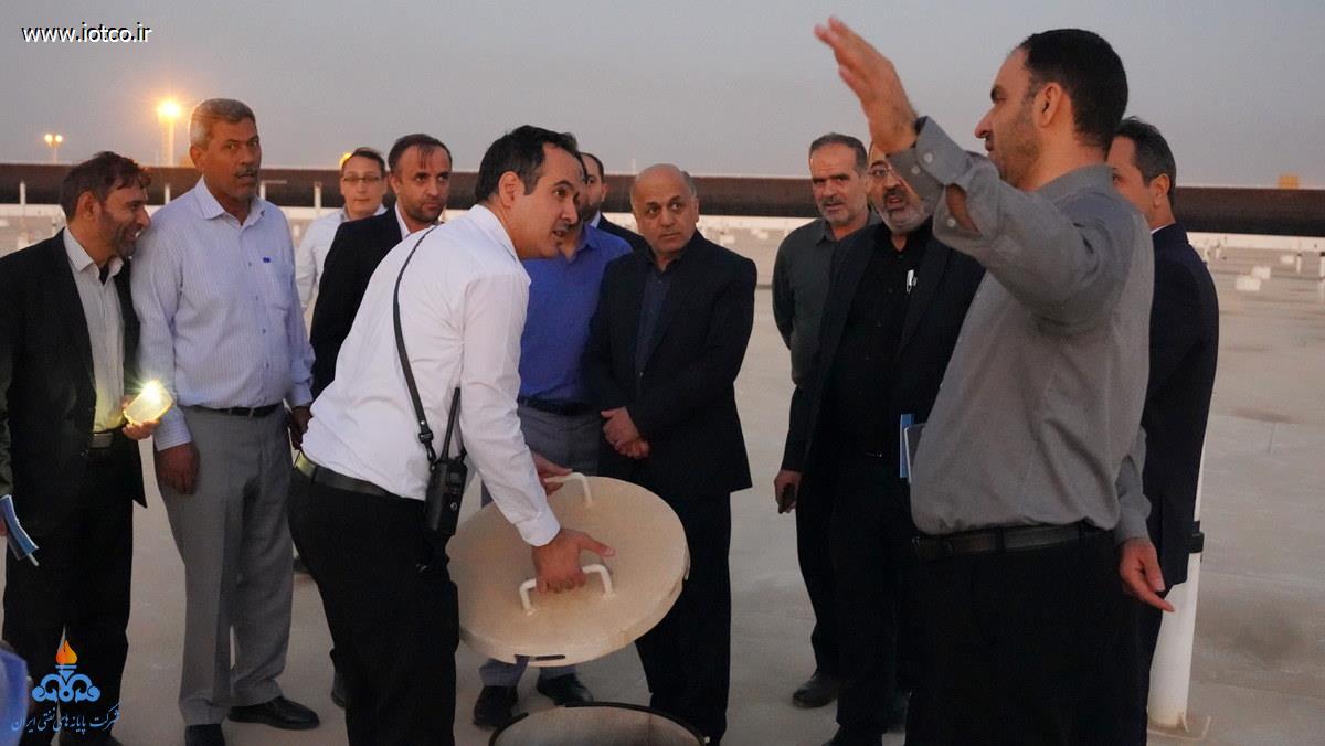 بازدید علمی دانشجویان دانشگاه عالی دفاع ملی +پایانه نفتی خارگ 5