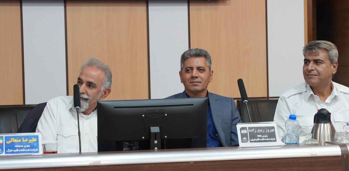 نشست + مدیرکل HSE وزارت نفت + مدیر HSE پدافند غیرعامل و مدیریت بحران شرکت ملی نفت ایران+جزیره خارگ+شهرام احمدی + علیرضا نجومی 15