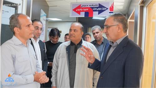 دیدار نوروزی مدیرعامل شرکت پایانه‌های نفتی ایران با کارکنان پایانه نفتی خارگ