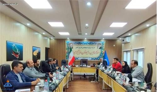 نشست هماهنگی برگزاری باشکوه مراسمات دهه مبارک فجر در پایانه نفتی خارگ برگزار شد