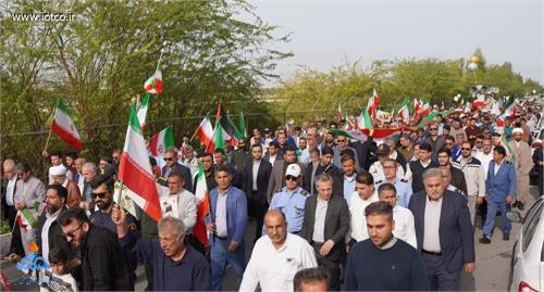 حضور پرشور کارکنان شرکت پایانه‌های نفتی ایران در راهپیمایی یوم‌الله ۲۲ بهمن