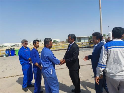 بازدید مدیریت ارشد شرکت پایانه های نفتی ایران از منطقه عملیاتی ماهشهر