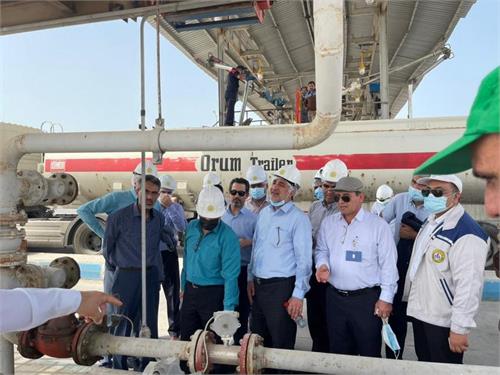 بازدید مدیر عامل شرکت پایانه های نفتی ایران از پایانه میعانات گازی پارس جنوبی
