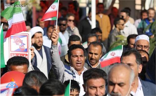 حضور پرشور کارکنان شرکت پایانه‌های نفتی ایران در راهپیمایی ۲۲ بهمن