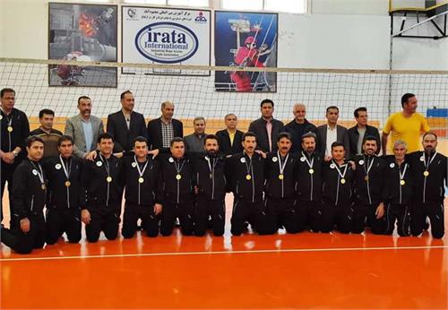 قهرمانی تیم والیبال پایانه های نفتی ایران در مسابقات شرکت ملی نفت ایران