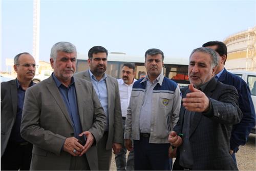 بازدید مدیر اموربین الملل شرکت ملی نفت ایران و عضو کمیسیون انرژی مجلس از پایانه نفتی خارگ