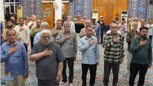 مراسم شهادت امام محمد باقر (ع) در پایانه نفتی خارگ برگزار شد